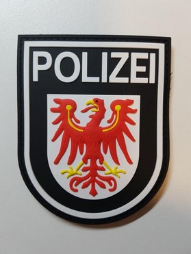 Rubber Patch Polizei Brandenburg